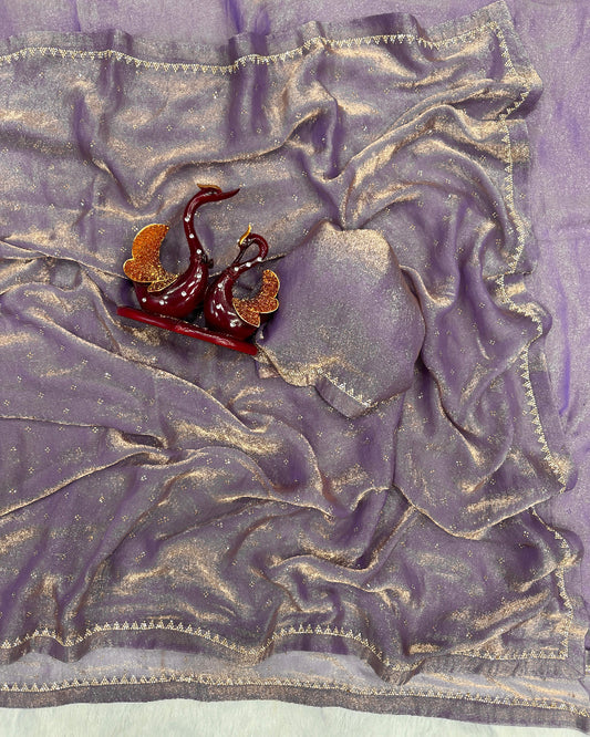 Soft Lavender Silk Saree