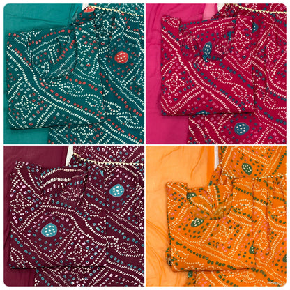 Plum Printed Sharara Set